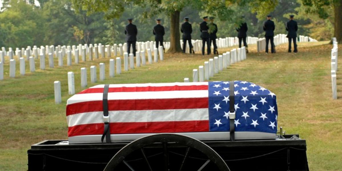 american flag funeral