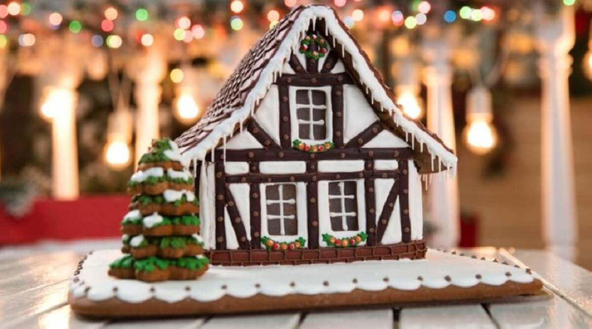 jellycat gingerbread house