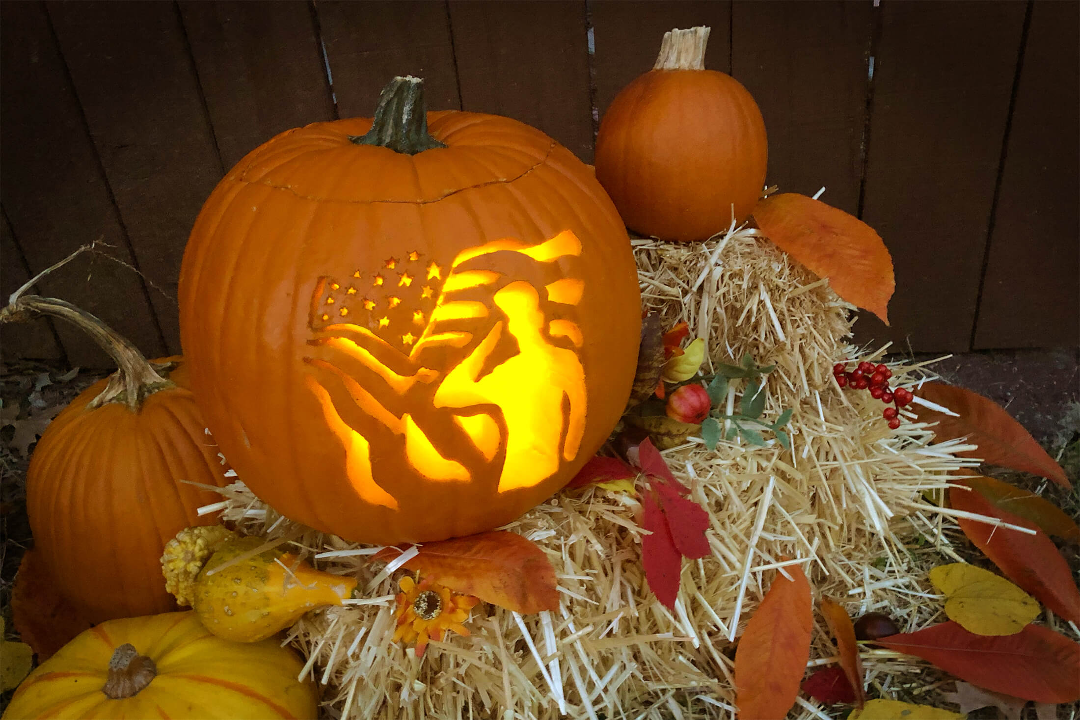 How To Carve A Military Themed Pumpkin Free Pumpkin Stencils